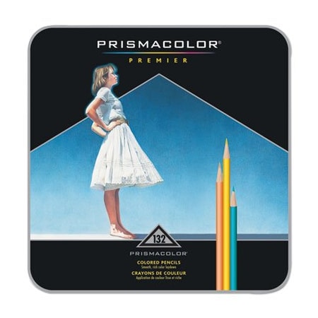 Sanford Prismaclor, PREMIER COLORED PENCIL, 0.7 MM, 2B #1, ASSORTED LEAD/BARREL COLORS, 132PK 4484
